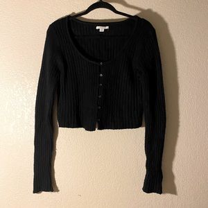 American eagle cropped button up sweater cardigan
